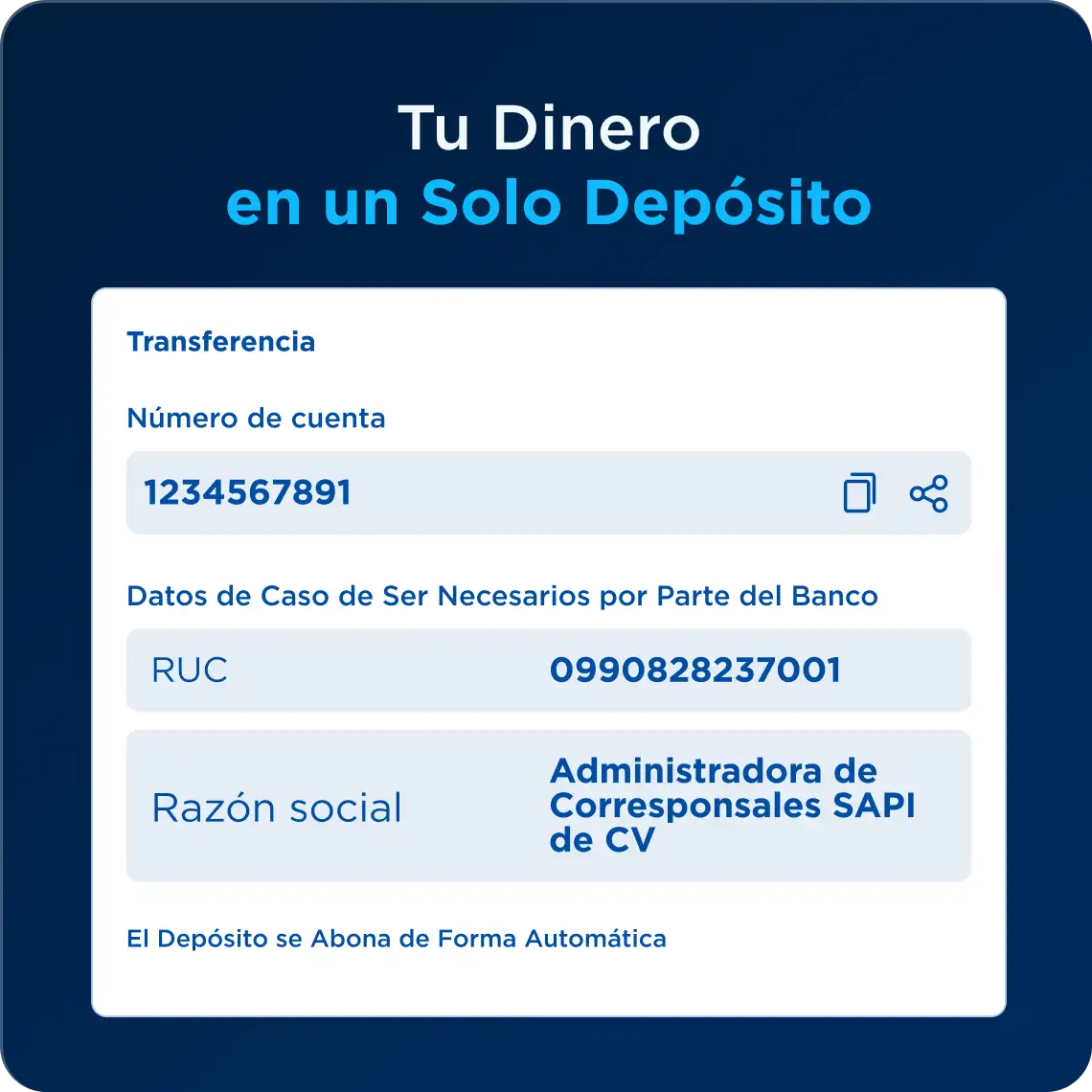 Envía Dinero al Instante entre usuarios Ya