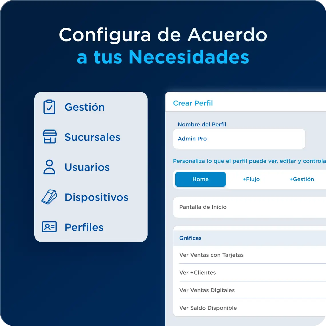 Configura y Controla de Acuerdo a tus características
