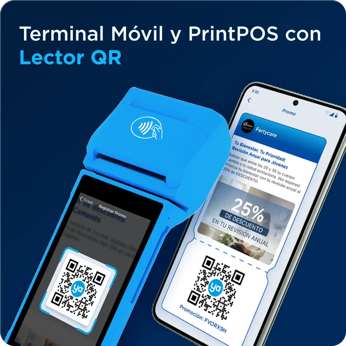 Terminal Móvil y PrintPOS con Lector QR