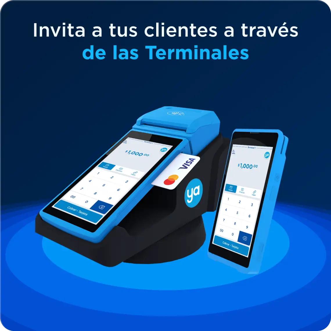 Invita a tus clientes a través de las Terminales
