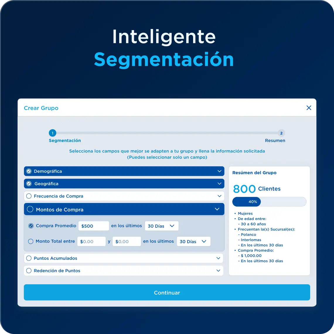Inteligente Segmentación
