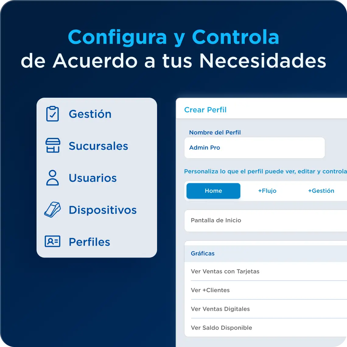 Configura y Controla de Acuerdo a tus características