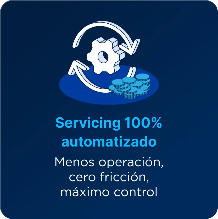 Servicing 100% automatizado