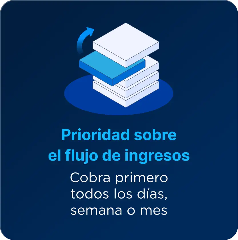 Prioridad sobre el flujo de ingresos